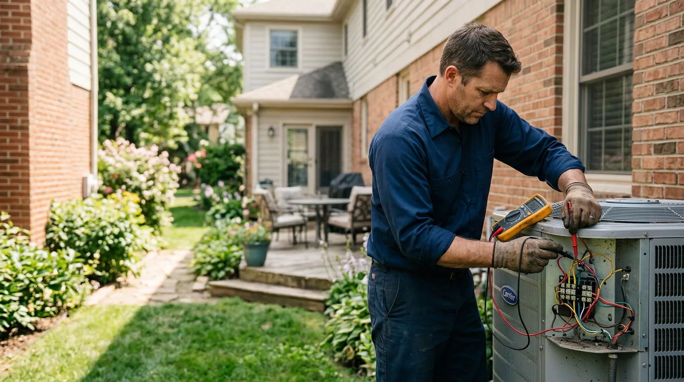 HVAC technician working near Port Aransas, TX